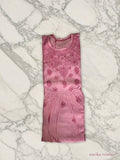 A-Line Chikankari Embroidered Kurti in Chanderi Silk Fabric